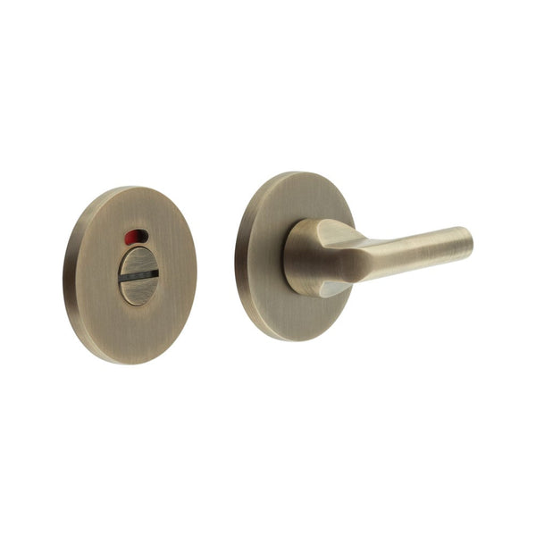 CRES-804 Thumb Turn & Lock Round Rose w/ Indicator