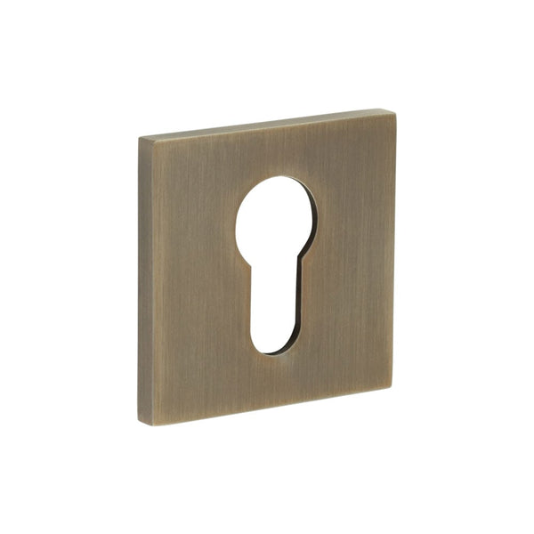 CRES-T10 Euro Keyway Square Rose Escutcheon