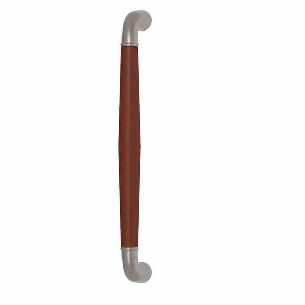Combination Leather Goose Neck Tube Long Door Pull (Stitch In) - 268mm CTC