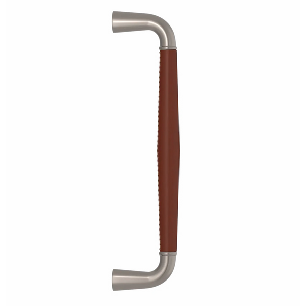 Combination Leather Goose Neck Tube Long Door Pull (Stitch In) - 268mm CTC