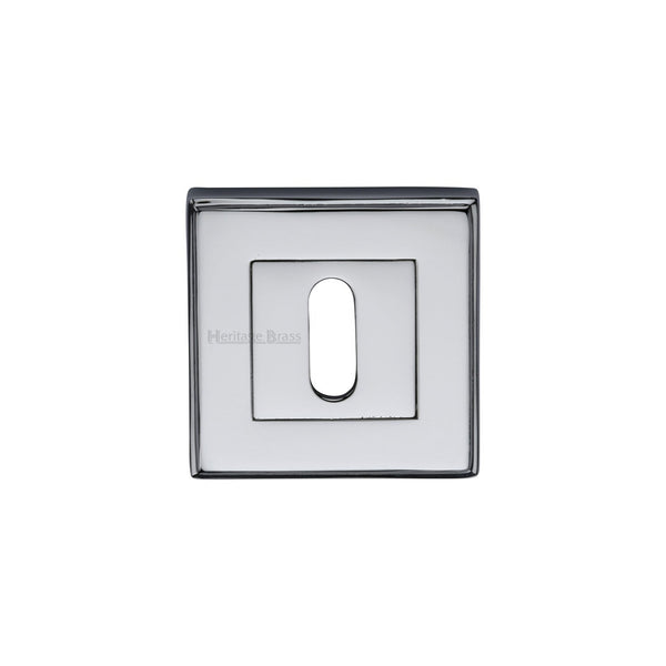 Standard Key Escutcheon Square - DEC7000 by M Marcus - Heritage Brass