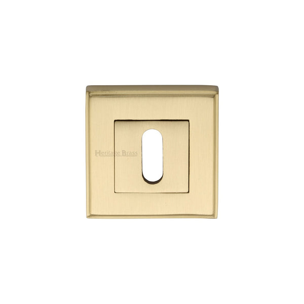 Standard Key Escutcheon Square - DEC7000 by M Marcus - Heritage Brass