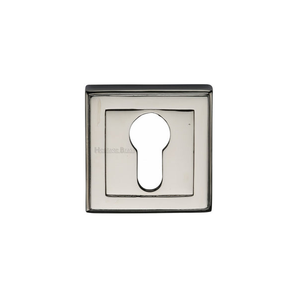 Euro Profile Cylinder Escutcheon Square - DEC7020 by M Marcus - Heritage Brass