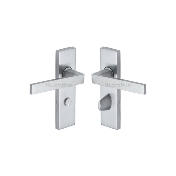 Delta Door Handle on Plate by M Marcus - Heritage Brass