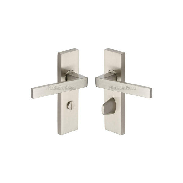 Delta Door Handle on Plate by M Marcus - Heritage Brass