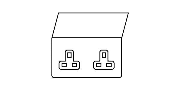 Elite Floor Socket Satin Nickel, FT05 Switches & Sockets, FT05 - Double Floor Socket Unswitched (13 Amp) by Heritage Brass By M-Marcus