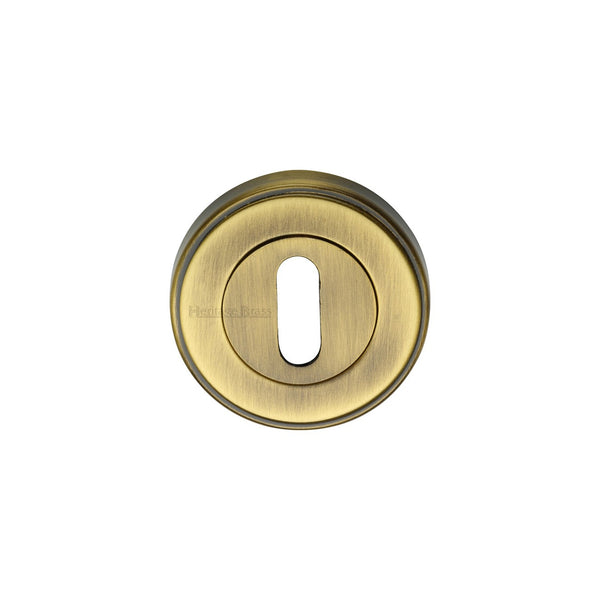 Standard Key Escutcheon Round - ERD7000 - Antique Brass