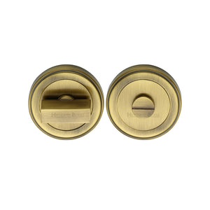 Round Bathroom Turn & Release - ERD7030 by M Marcus - Heritage Brass