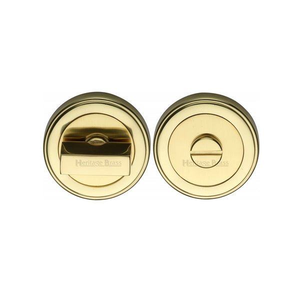 Round Bathroom Turn & Release - ERD7030 by M Marcus - Heritage Brass