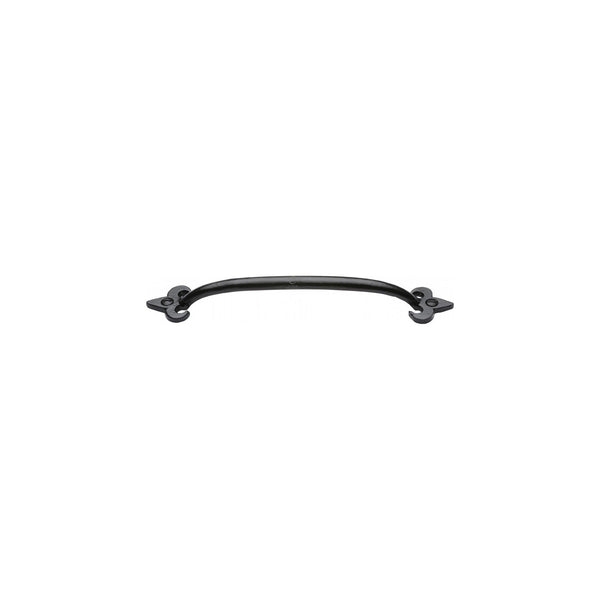 Matt Black Iron Fleur-de-lys Cabinet Pull Handle by M Marcus - Heritage Brass