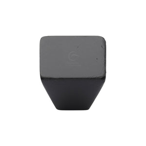 Matt Black Iron Square Cone Cabinet Knob by M Marcus - Heritage Brass