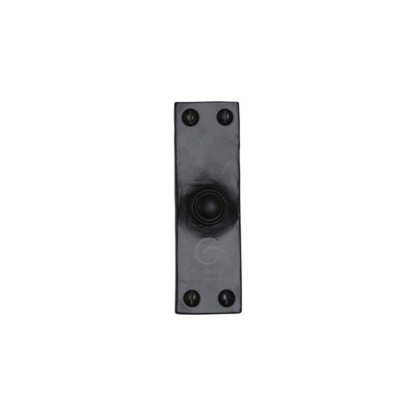 Black Iron Bell Push by M Marcus - Heritage Brass