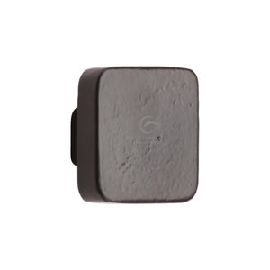 Matt Black Iron Round Stepped Cabinet Knob by M Marcus - Heritage Brass