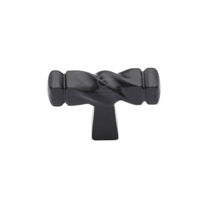 Matt Black Iron Twist Cabinet Knob by M Marcus - Heritage Brass