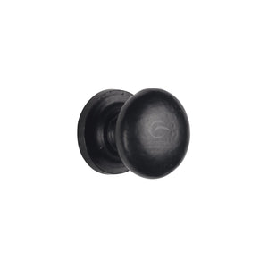 Matt Black Iron Round Cabinet Knob by M Marcus - Heritage Brass