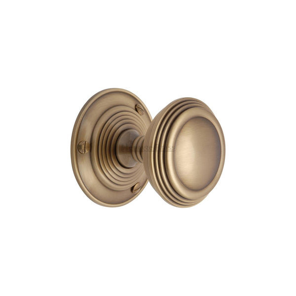 Goodrich Door Knob on Rose - Antique Brass