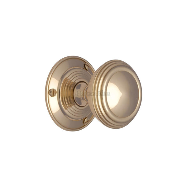 Goodrich Door Knob on Rose by M Marcus - Heritage Brass