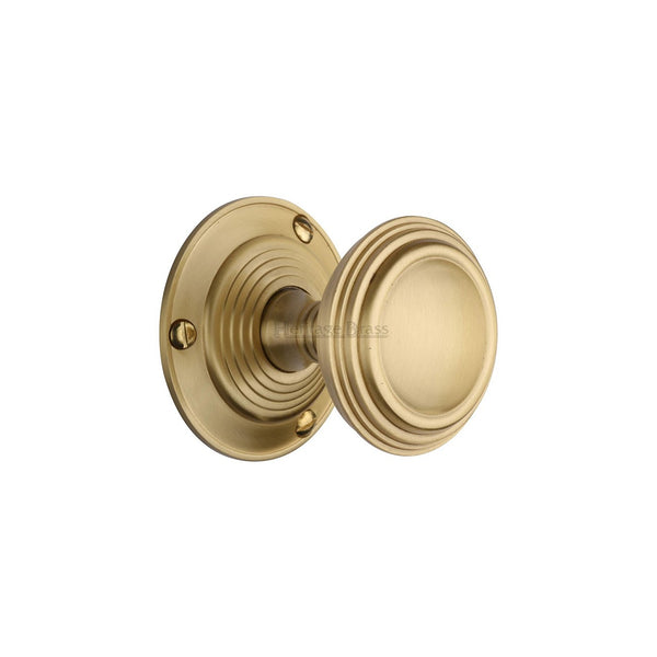 Goodrich Door Knob on Rose by M Marcus - Heritage Brass