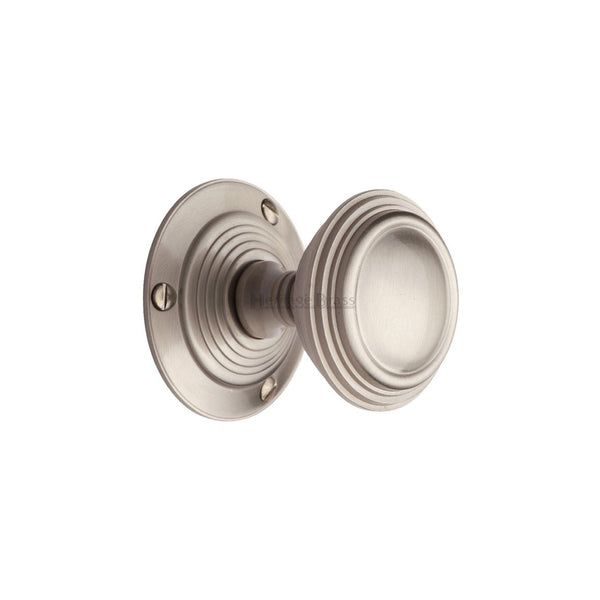 Goodrich Door Knob on Rose by M Marcus - Heritage Brass