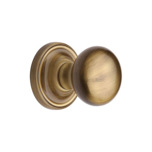 Hampstead Door Knob on Rose by M Marcus - Heritage Brass