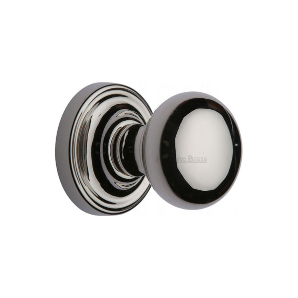 Hampstead Door Knob on Rose by M Marcus - Heritage Brass