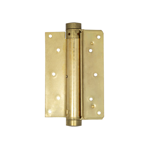 Single Action Steel Spring Hinges 150mm Electro Brassed