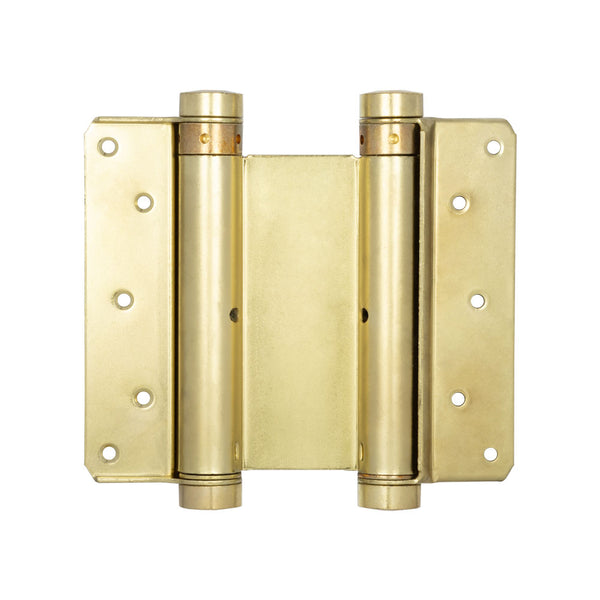 Double Action Steel Spring Hinges 152mm Electro Brassed