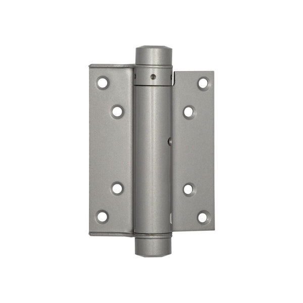 Single Action Steel Spring Hinges 100mm Silver