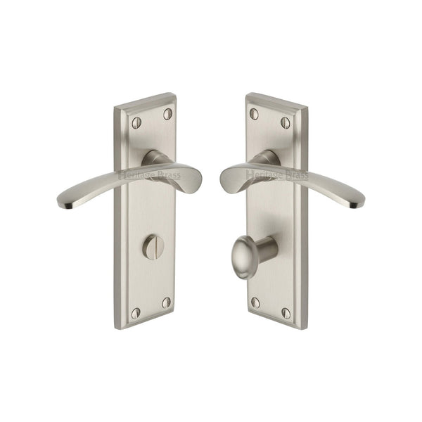Hilton Door Handle on Plate by M Marcus - Heritage Brass