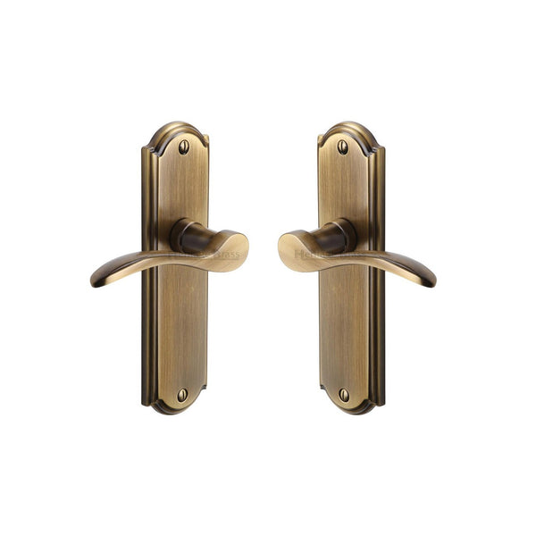 Howard Door Handle on Plate by M Marcus - Heritage Brass
