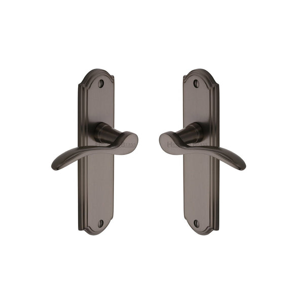 Howard Door Handle on Plate by M Marcus - Heritage Brass