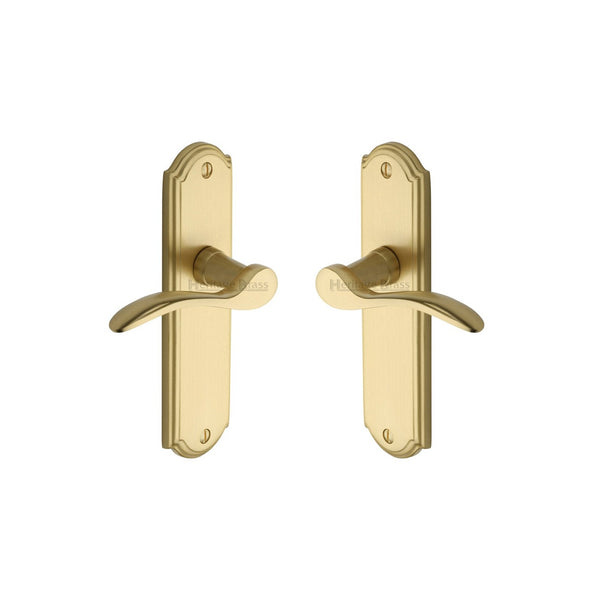Howard Door Handle on Plate by M Marcus - Heritage Brass