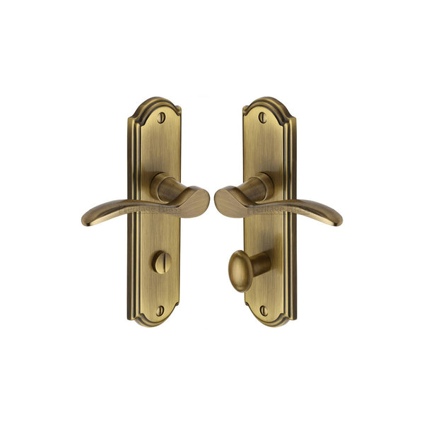 Howard Door Handle on Plate by M Marcus - Heritage Brass