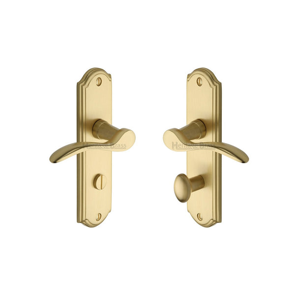 Howard Door Handle on Plate by M Marcus - Heritage Brass