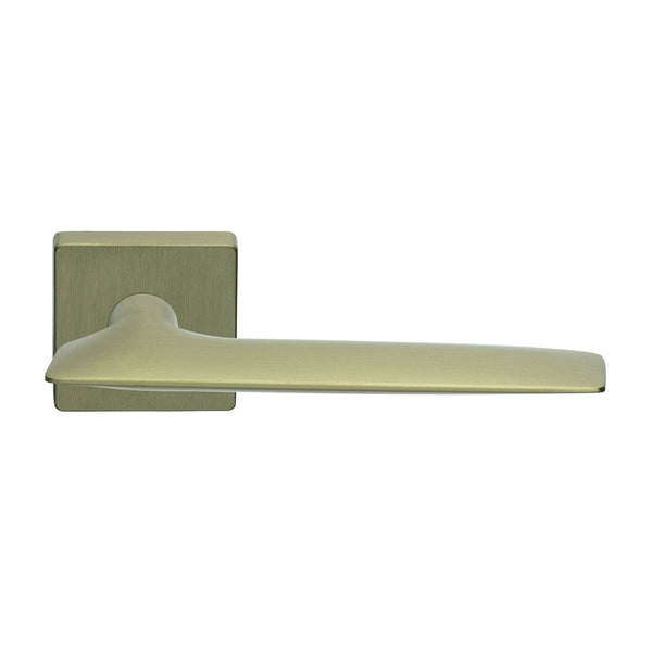 Hygge Lever on Square Rose Satin Nickel