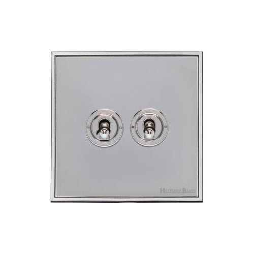 Executive Range-Polished Chrome-2 Gang Dolly Switch