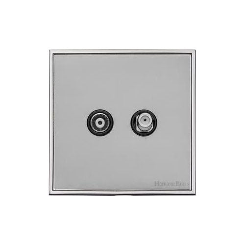 Executive Range-Polished Chrome-TV/Satellite Socket