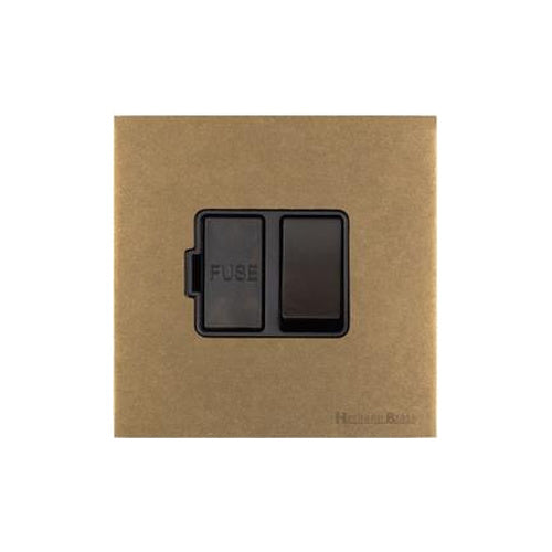 Windsor Range Aged Brass Switches & Sockets, WN50 - Switched Spur (13 Amp) by Heritage Brass By M-Marcus