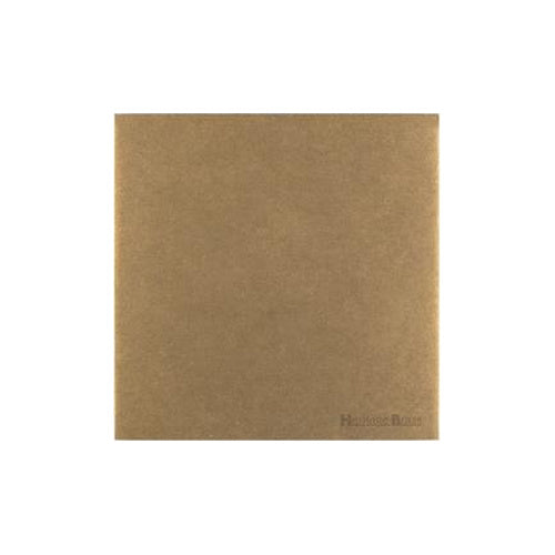 Windsor Range Aged Brass Switches & Sockets, WN50 - Single Blank Plate by Heritage Brass By M-Marcus
