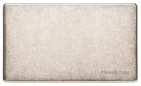 Vintage Range Rustic Nickel-Double Blank Plate