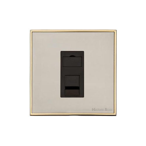 Executive Range-Satin Nickel-1 Gang RJ11