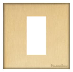 Windsor Range Matt Brass-1 Module Euro Plate