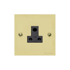 Richmond Elite Range Satin Brass Switches & Sockets, LP44 - 5 Amp 3 Round Pin Socket by Heritage Brass By M-Marcus