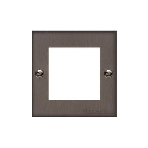 Richmond Elite Range Matt Bronze Switches & Sockets, LP9 - 2 Module Euro Plate by Heritage Brass By M-Marcus