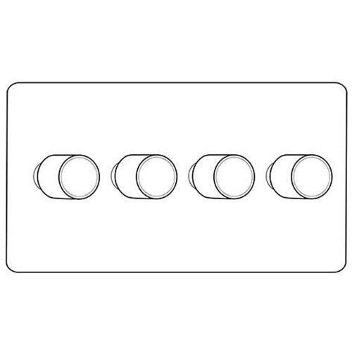 Vintage Range-Rustic Copper-4 Gang Dimmer (250 watts)