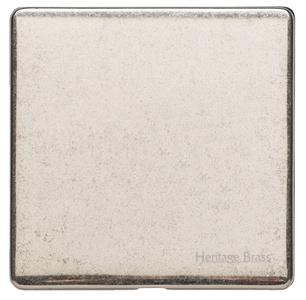 Vintage Range Rustic Nickel-Single Blank Plate