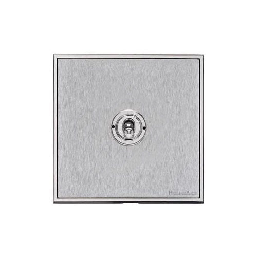 Executive Range-Satin Chrome-1 Gang Intermediate Dolly Switch (20 Amp)