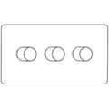 Image for Primed White Screwless YPW-3 Gang Dimmer (250 watts)