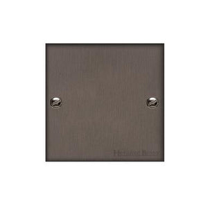 Richmond Elite Range Matt Bronze Switches & Sockets, LP9 - Single Blank Plate by Heritage Brass By M-Marcus