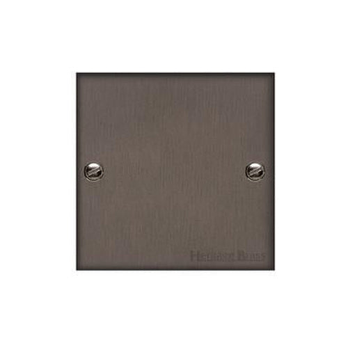 Richmond Elite Range Matt Bronze Switches & Sockets, LP9 - Single Blank Plate by Heritage Brass By M-Marcus